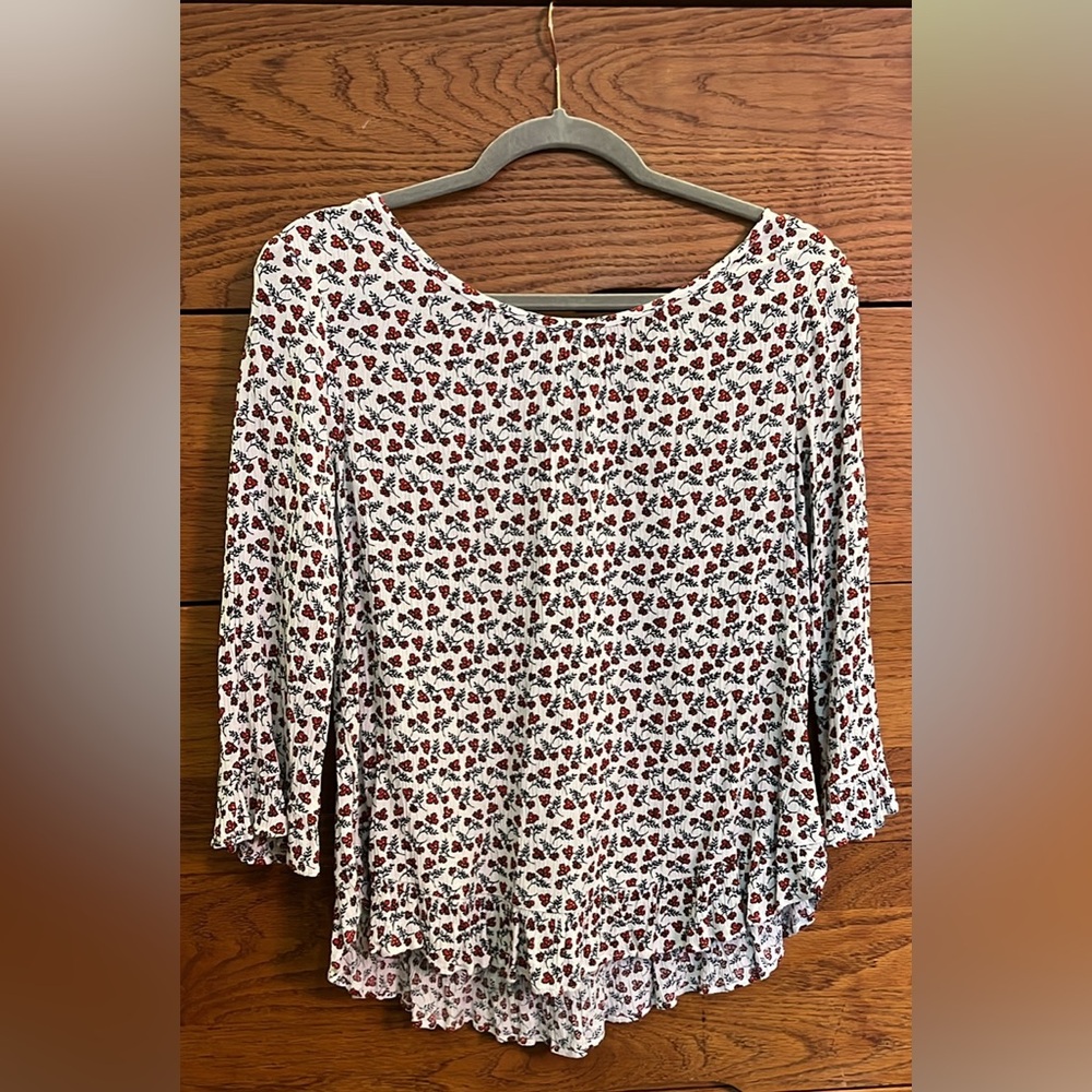 gap floral top, size medium